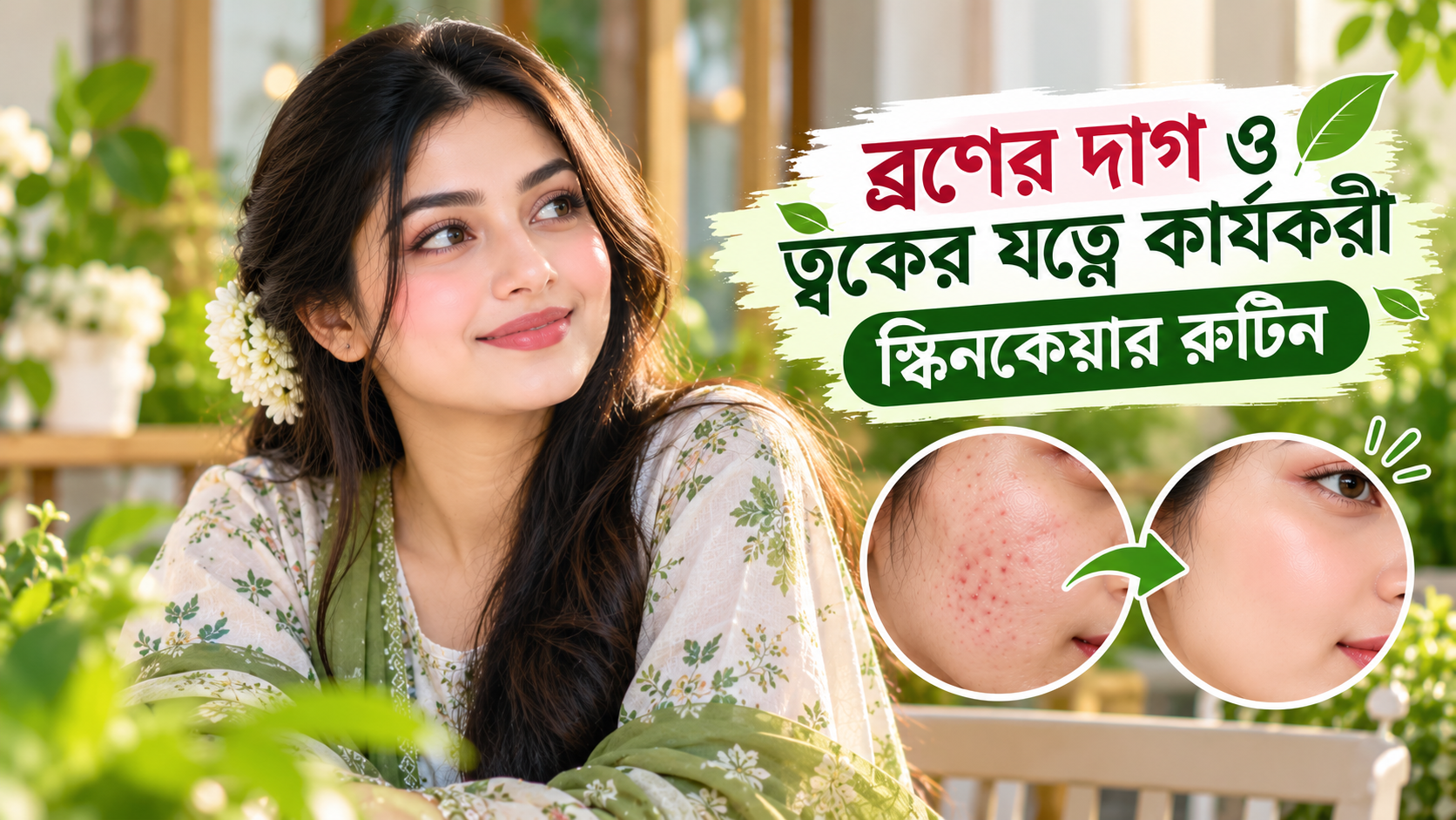 ব্রণের দাগ ও ত্বকের যত্নে কার্যকরী স্কিনকেয়ার রুটিন