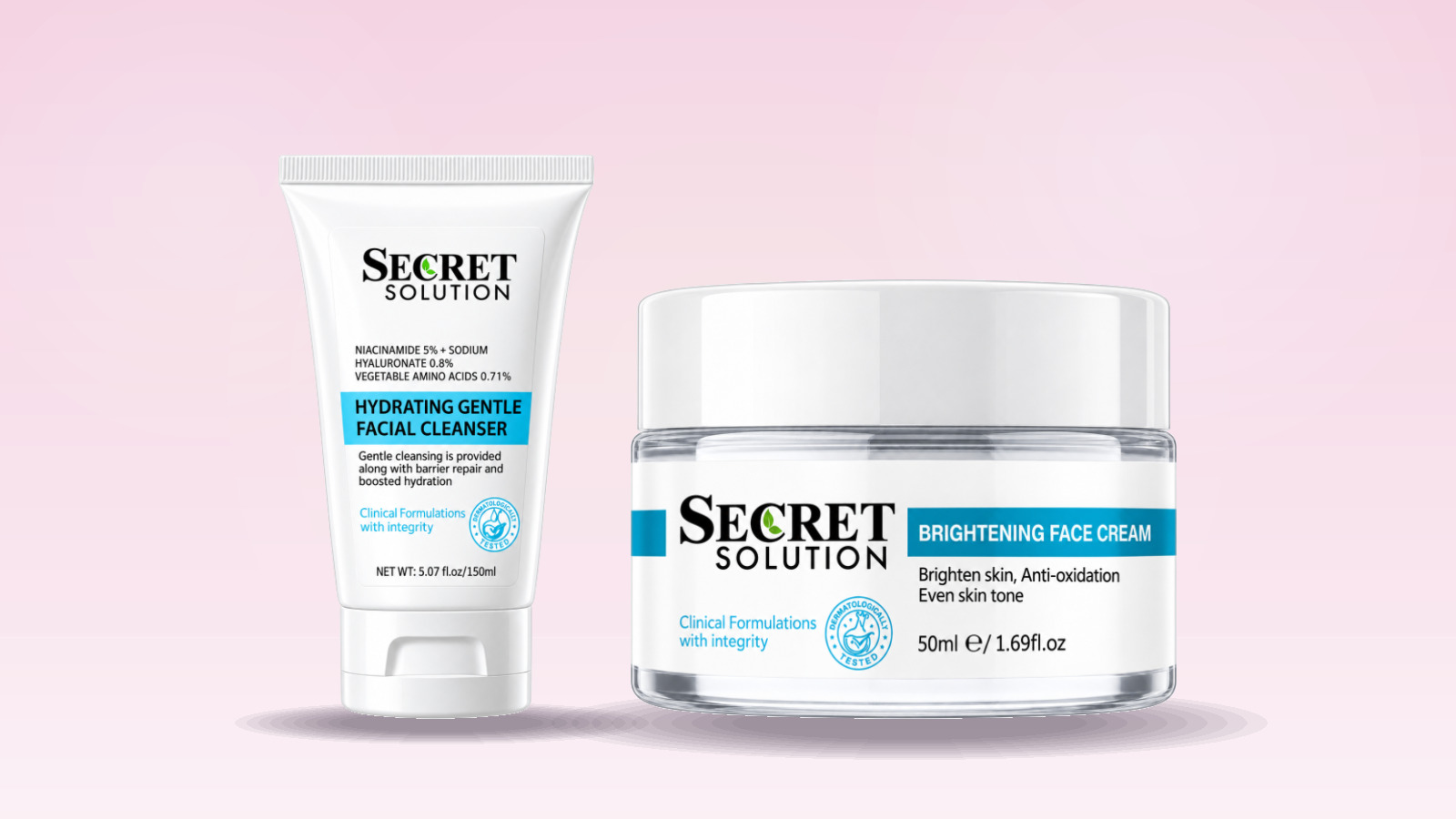Hydrating and Brightening Skincare Routine Combo