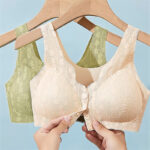 Front open button Ultra-thin Bra For Female